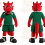 Red Dragon Mascot Costume for Sports Events