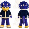 Blue Triceratops Dinosaur Mascot Costume for Children's Events