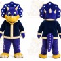 Blue Triceratops Dinosaur Mascot Costume for Children's Events