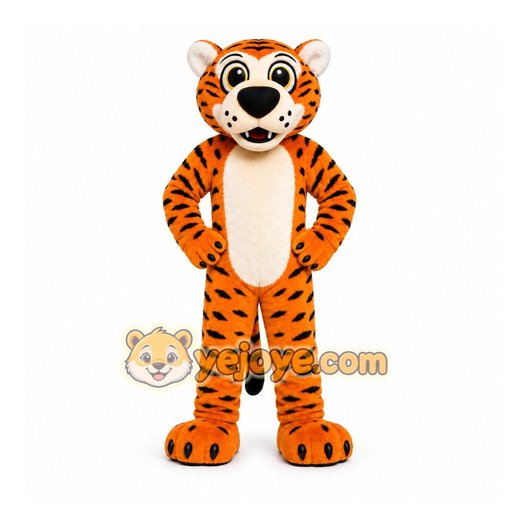 Orange Tiger Mascot Costume for Sports Events Orange Tiger Mascot Costume for Sports Events