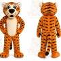 Orange Tiger Mascot Costume for Sports Events