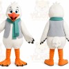 White Seagull Mascot Costume for Restaurant Promotions