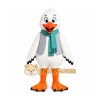 White Seagull Mascot Costume for Restaurant Promotions White Seagull Mascot Costume for Restaurant Promotions