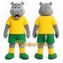 Gray Hippopotamus Mascot Costume for Events and Promotions