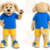 Beige Dog Mascot Costume for Events and Promotions