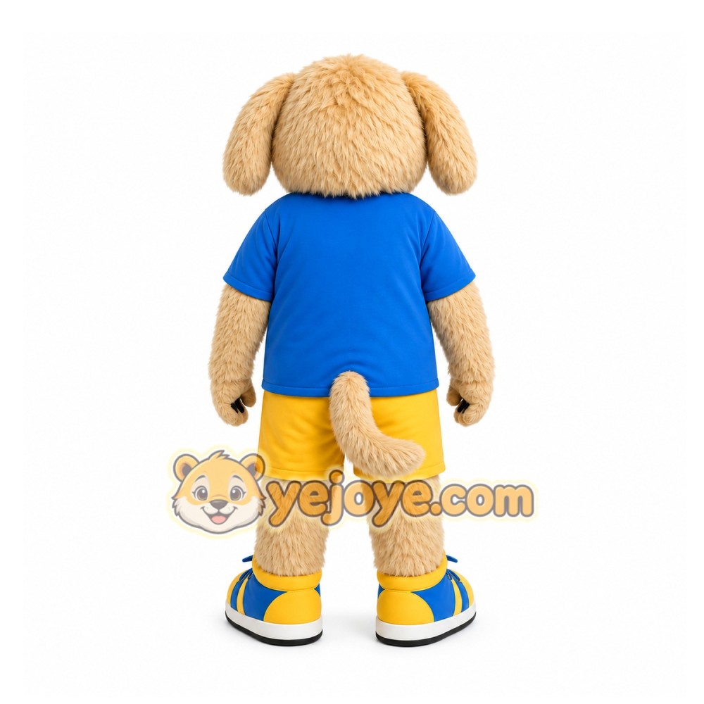 Beige Dog Mascot Costume for Events and Promotions Beige Dog Mascot Costume for Events and Promotions