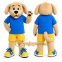 Beige Dog Mascot Costume for Events and Promotions