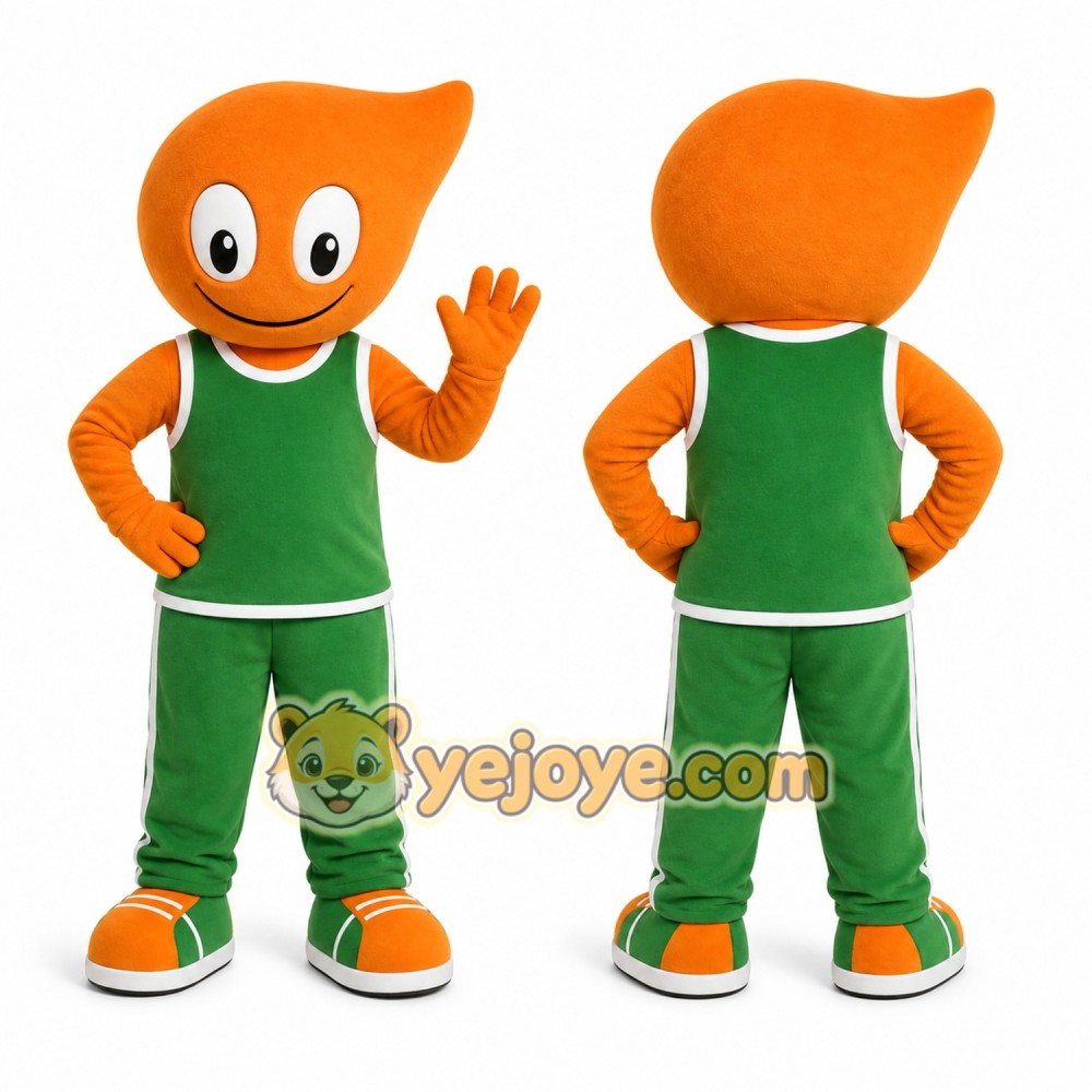 Orange Abstract Character Mascot Costume for Events and Promotions Orange Abstract Character Mascot Costume for Events and Promotions