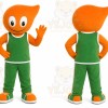 Orange Abstract Character Mascot Costume for Events and Promotions