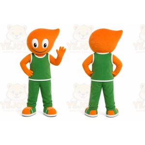 Orange Abstract Character Mascot Costume for Events and Promotions