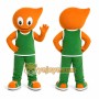 Orange Abstract Character Mascot Costume for Events and Promotions