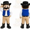 Beige Cowboy Mascot Costume for Events and Promotions