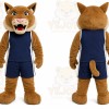 Brown Wildcat Mascot Costume for Events and Promotions