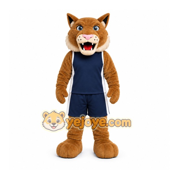 Brown Wildcat Mascot Costume for Events and Promotions Brown Wildcat Mascot Costume for Events and Promotions