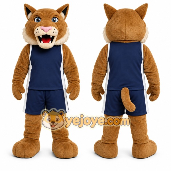 Brown Wildcat Mascot Costume for Events and Promotions