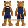Brown Wildcat Mascot Costume for Events and Promotions