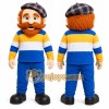 Blue Man With Beard And Cap Mascot Costume for Events and Promotions Blue Man With Beard And Cap Mascot Costume for Events and Promotions