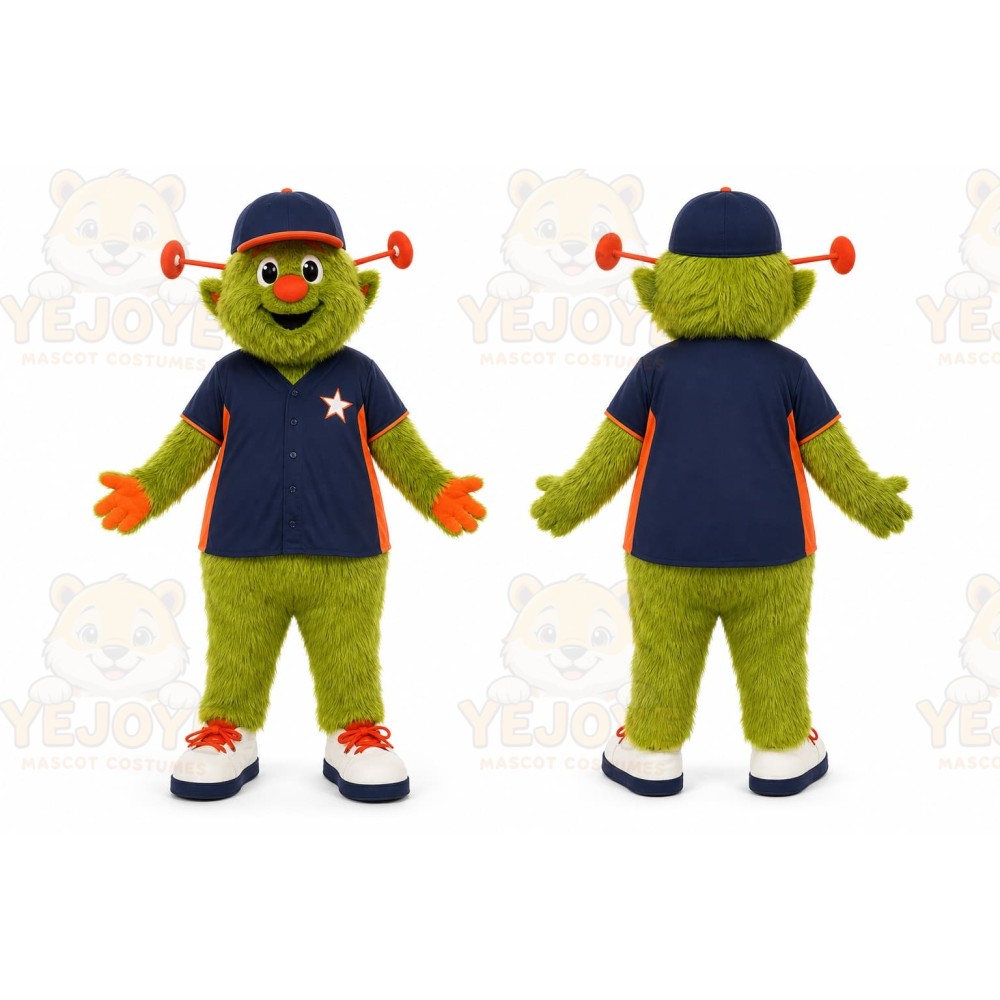 Green Alien Mascot Costume for Events and Promotions