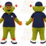 Green Alien Mascot Costume for Events and Promotions