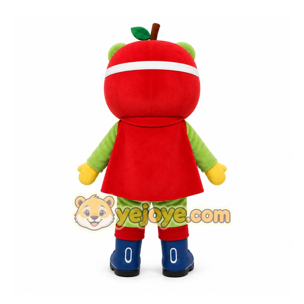 Green Apple Character Mascot Costume for Events and Promotions