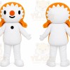 White Snowman Mascot Costume for Events and Promotions