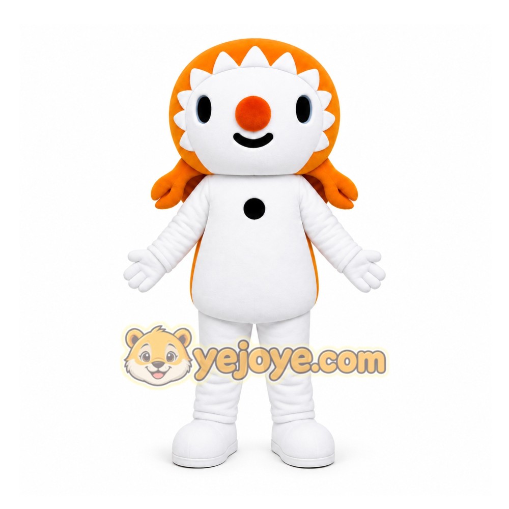 White Snowman Mascot Costume for Events and Promotions White Snowman Mascot Costume for Events and Promotions