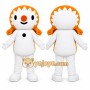 White Snowman Mascot Costume for Events and Promotions