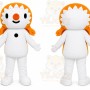 White Snowman Mascot Costume for Events and Promotions