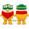 Yellow Round Character With Goggles Mascot Costume for Events and Promotions Yellow Round Character With Goggles Mascot Costume for Events and Promotions