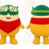 Yellow Round Character With Goggles Mascot Costume for Events and Promotions