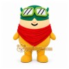 Yellow Round Character With Goggles Mascot Costume for Events and Promotions Yellow Round Character With Goggles Mascot Costume for Events and Promotions