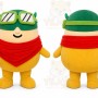 Yellow Round Character With Goggles Mascot Costume for Events and Promotions