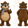 Brown Beaver Mascot Costume for Events and Promotions