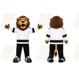 Brown Lion Mascot Costume for Sports Events