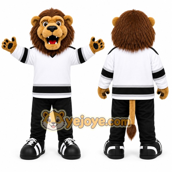 Brown Lion Mascot Costume for Sports Events