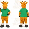 Orange Giraffe Mascot Costume for Children's Events
