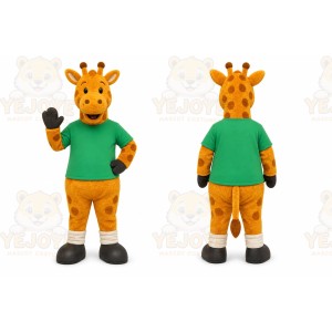Orange Giraffe Mascot Costume for Children's Events