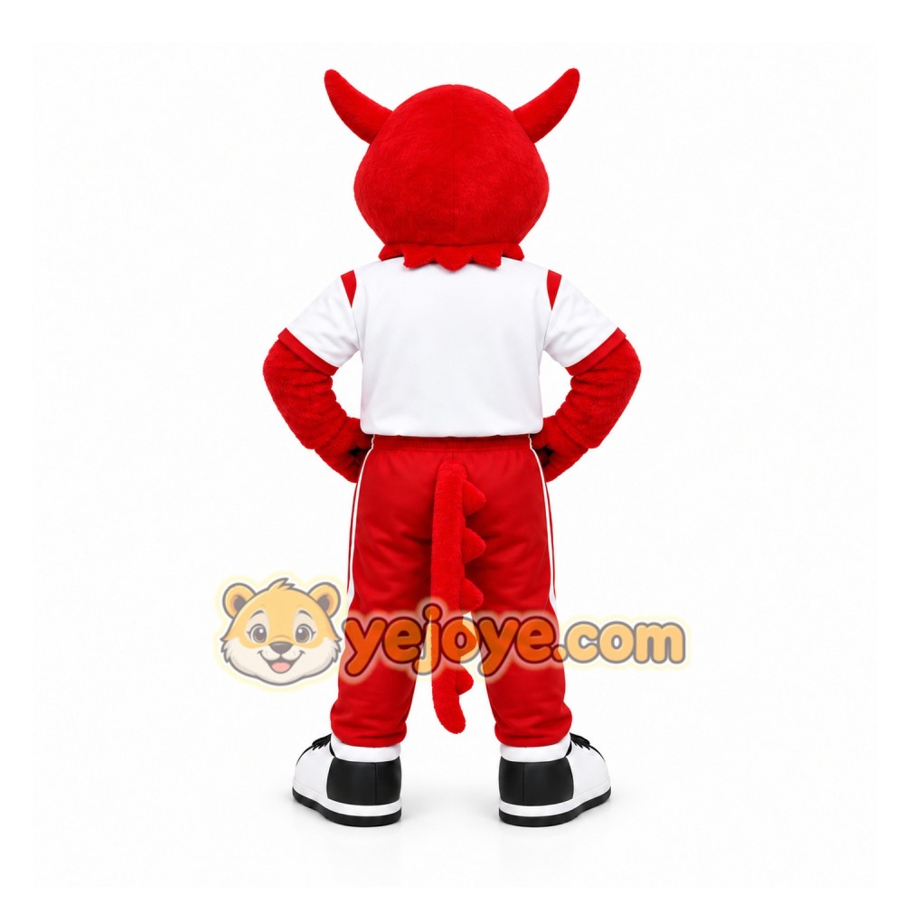 Red Devil Mascot Costume for Sports Events