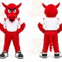 Red Devil Mascot Costume for Sports Events