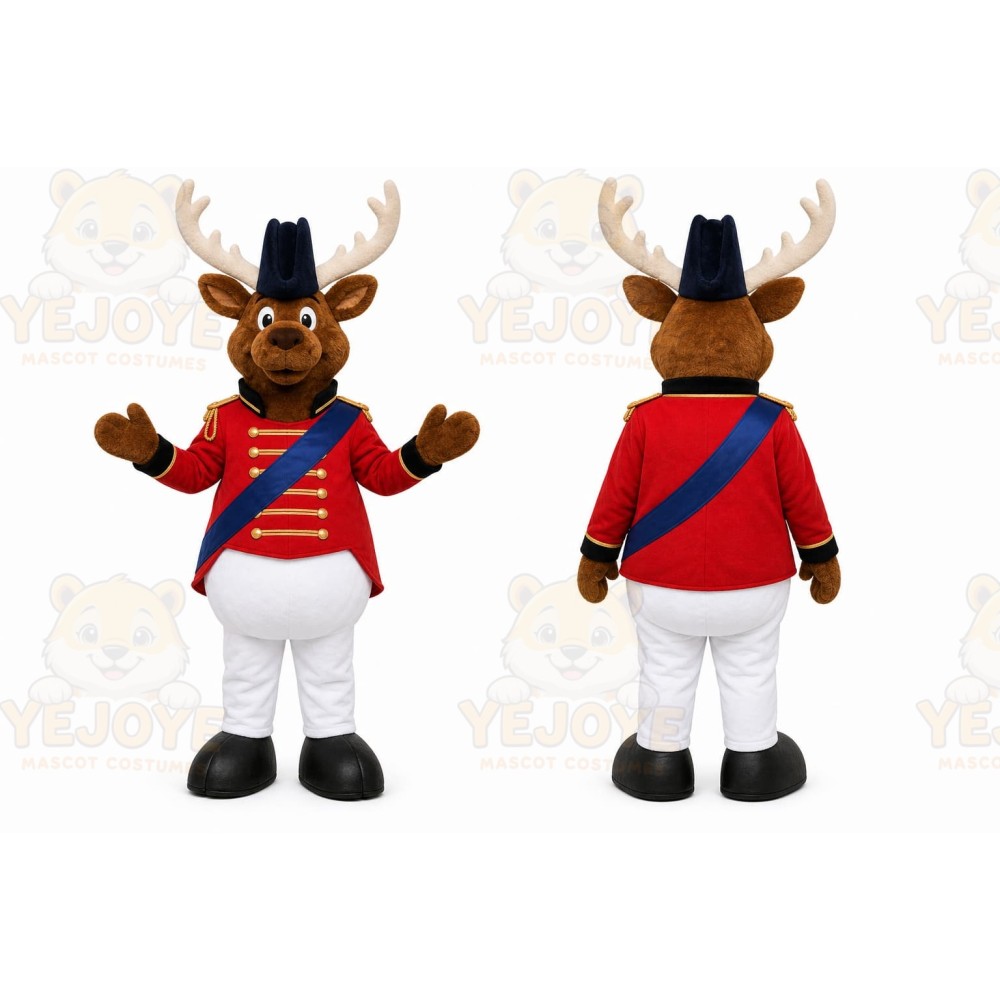 Brown Moose Mascot Costume for Holiday Events