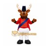 Brown Moose Mascot Costume for Holiday Events Brown Moose Mascot Costume for Holiday Events
