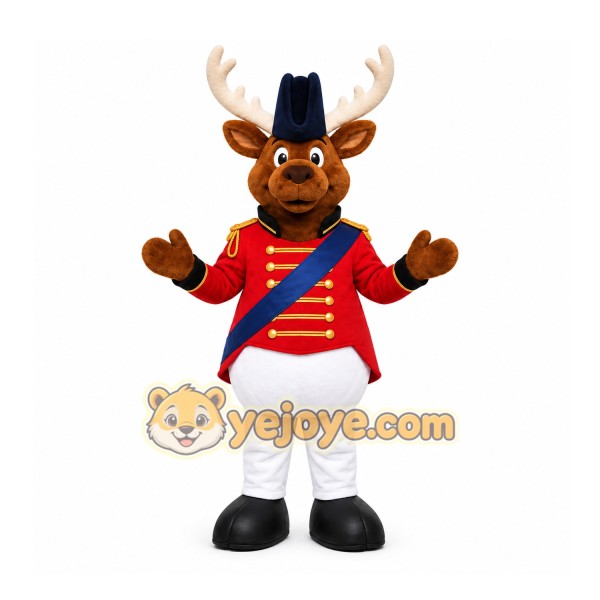Brown Moose Mascot Costume for Holiday Events