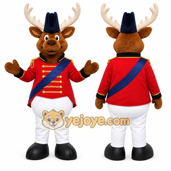 Brown Moose Mascot Costume for Holiday Events