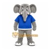 Gray Elephant Mascot Costume for Sports Events