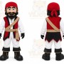 White Pirate Mascot Costume for Events and Promotions