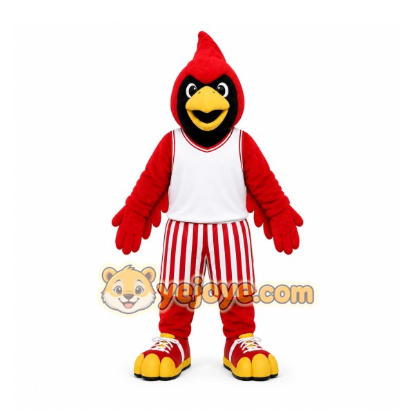 Red Cardinal Bird Mascot Costume for Sports Events