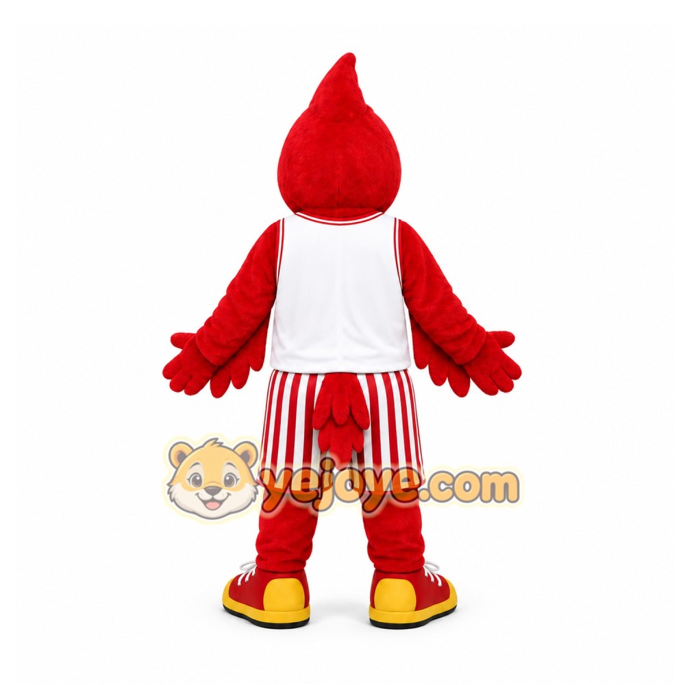 Red Cardinal Bird Mascot Costume for Sports Events Red Cardinal Bird Mascot Costume for Sports Events