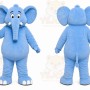Blue Elephant Mascot Costume for Children's Events
