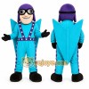 Blue Pilot Mascot Costume for Events and Promotions Blue Pilot Mascot Costume for Events and Promotions