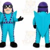 Blue Pilot Mascot Costume for Events and Promotions